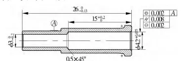 Grinding Tool Design for Slender Step Bore in Non － Magnetic Bearing with Shaft