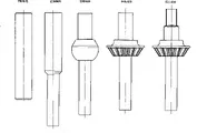 Cold forging process for umbrella gear shaft as a whole