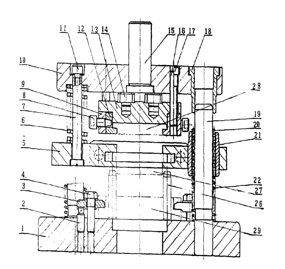 Universal stamping die frame mold structure