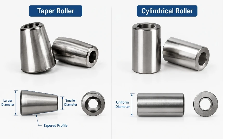 Taper Roller vs Cylindrical Roller: Key Differences for Bearing Applications